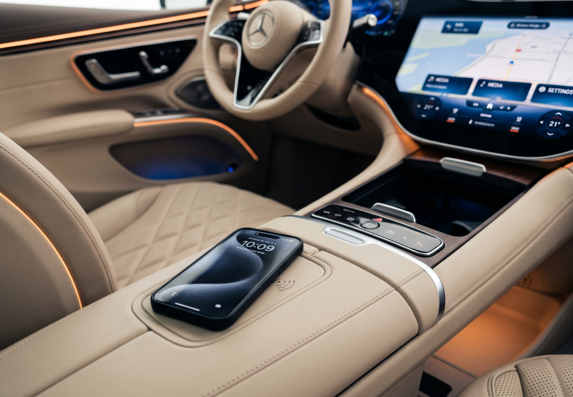 Luxury limousine interior